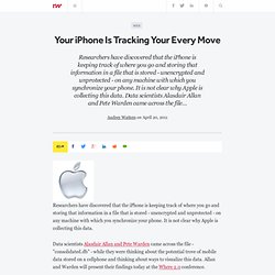 Your iPhone Is Tracking Your Every Move