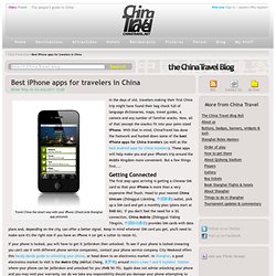 Best iPhone apps for travelers in China
