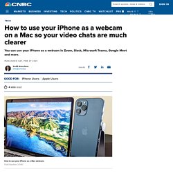 How to use an iPhone as a webcam on a Mac with Zoom, Slack