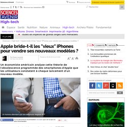 Apple bride-t-il les "vieux" iPhones pour vendre ses nouveaux modèles ? - 9 septembre 2014