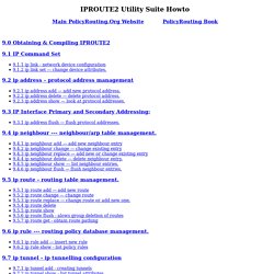 IPROUTE2 Utility Suite Documentation
