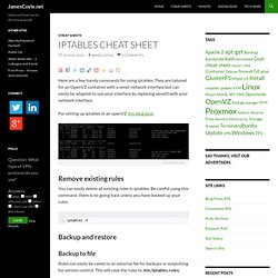 iptables cheat sheet