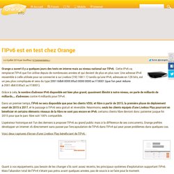 l’IPv6 est en test chez Orange