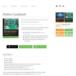 IPython Books - IPython Cookbook