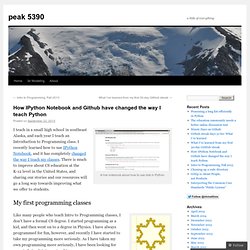 How IPython Notebook and Github have changed the way I teach Python