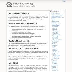 iQ-Analyzer X Manual []