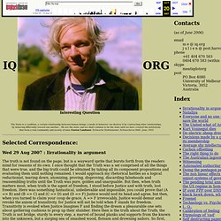 J. Assange Blog: IQ.ORG