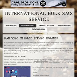 Iran Bulk SMS Service