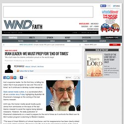 Iran leader: We must prep for ‘end of times’