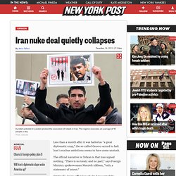 Iran nuke deal quietly collapses