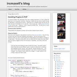 s blog: Handling Plugins In PHP