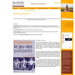 iReMMO - Institut de Recherche et d'Etudes sur la Mꥩterranꥠet le Moyen Orient