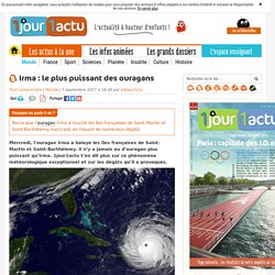Irma : le plus puissant des ouragans