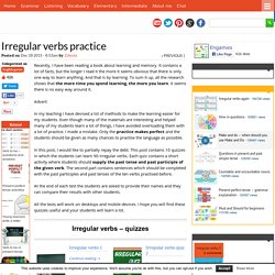 Irregular verbs practice
