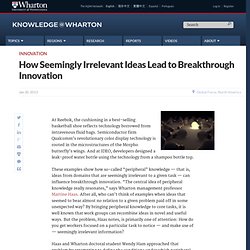 Irrelevant Ideas Lead To Breakthroughs