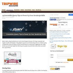 24 Irresistible jQuery Tips to Power Up Your JavaScript Skills — tripwire m...