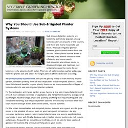 Sub-Irrigated Planter Systems Explained