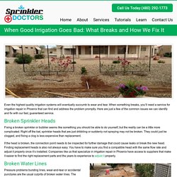 When Good Irrigation Goes Bad: Irrigation Repair PhoenixSprinkler Doctors