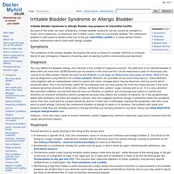 Irritable Bladder Syndrome or Allergic Bladder