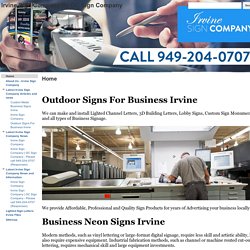 Irvine Sign Company By OC Sign Company