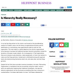 Is Hierarchy Really Necessary?