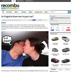 Is it legal to have sex in your car?