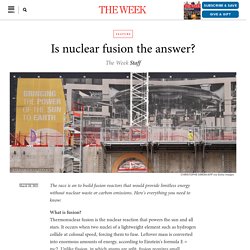 Is nuclear fusion the answer?