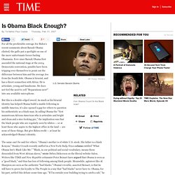 Is Obama Black Enough?