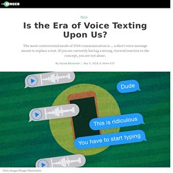 Is the Era of Voice Texting Upon Us?
