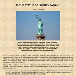 IS THE STATUE OF LIBERTY PAGAN