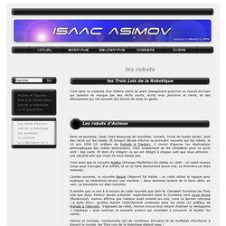 isaac asimov - robots 3 - les trois lois de la robotique