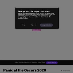 Panic at the Oscars 2020 by Isabelle Beaubreuil on Genially
