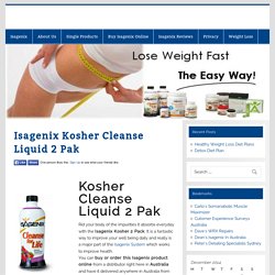 Isagenix Kosher Cleanse Liquid 2 Pak -