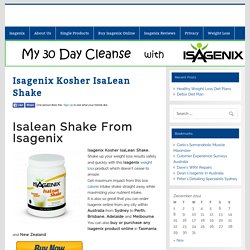 Isagenix Kosher IsaLean Shake -