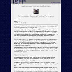 ISFP Profile