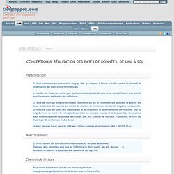de UML à SQL
