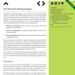 iSICP 1.1 - The Elements of Programming