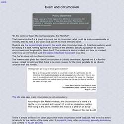 Islam and circumcision
