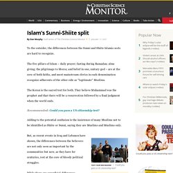 Islam's Sunni-Shiite split