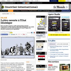 Lettre ouverte à l'Etat islamique