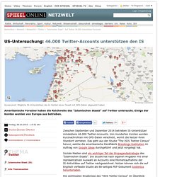 "Islamischer Staat": Auf Twitter 46.000 Unterstützer-Accounts
