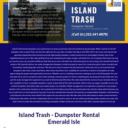 Island Trash - Dumpster Rental Emerald Isle
