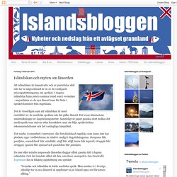 Isländskan och myten om lånorden