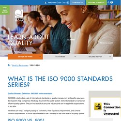 ISO 9000 Series of Standards - What is ISO 9000?