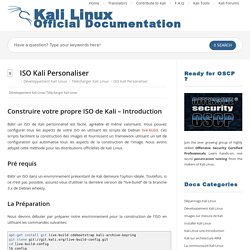Kali Linux Official Documentation