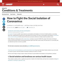 How to Avoid Social Isolation During Coronavirus Pandemic