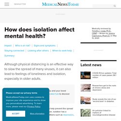 Isolation and mental health: Signs, impact, and how to cope