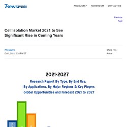 Cell Isolation Market 2021 to See Significant Rise in Coming Years - 7Newswire