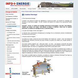 L’isolation thermique - INFO ENERGIE des Hautes Falaises