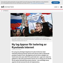 Ny lag öppnar för isolering av Rysslands internet